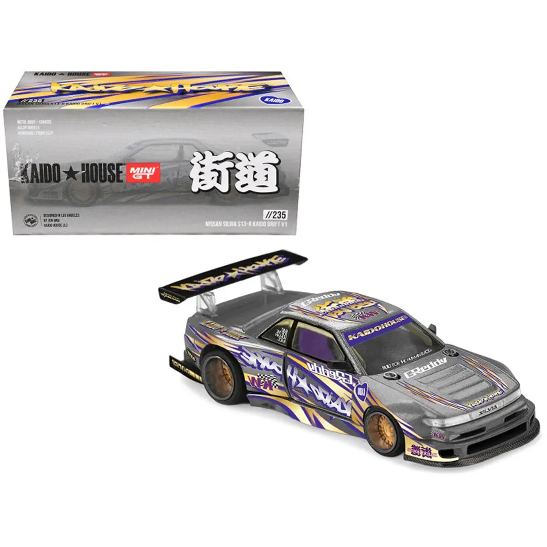 Kaido House x Mini GT Nissan Silvia S13-R KAIDO DRIFT V1