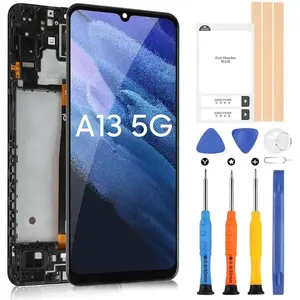 for Samsung Galaxy A13 5G Screen Replacement with Frame LCD Display for Samsung a13 a136u 6.5 inch Screen Replacement kit s136dl a136a a136w Touch Screen digitizer with Repair Part Tools