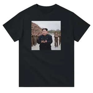 Kim Jong Un Gang Signs Heavyweight Unisex Crewneck T Shirt