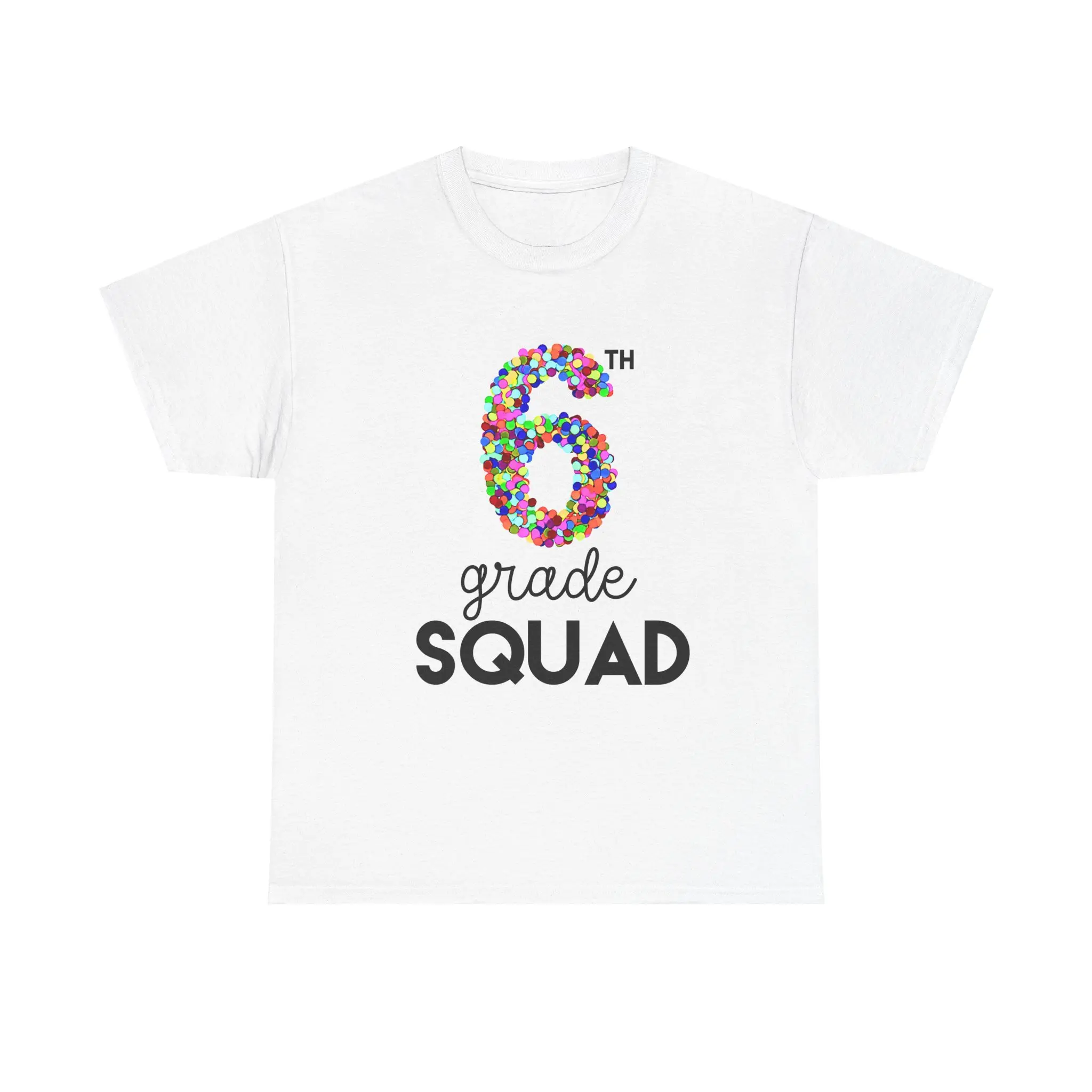 6th Grade Squad: Cotton Teacher Unisex Tee UNISEX Casual Shirt