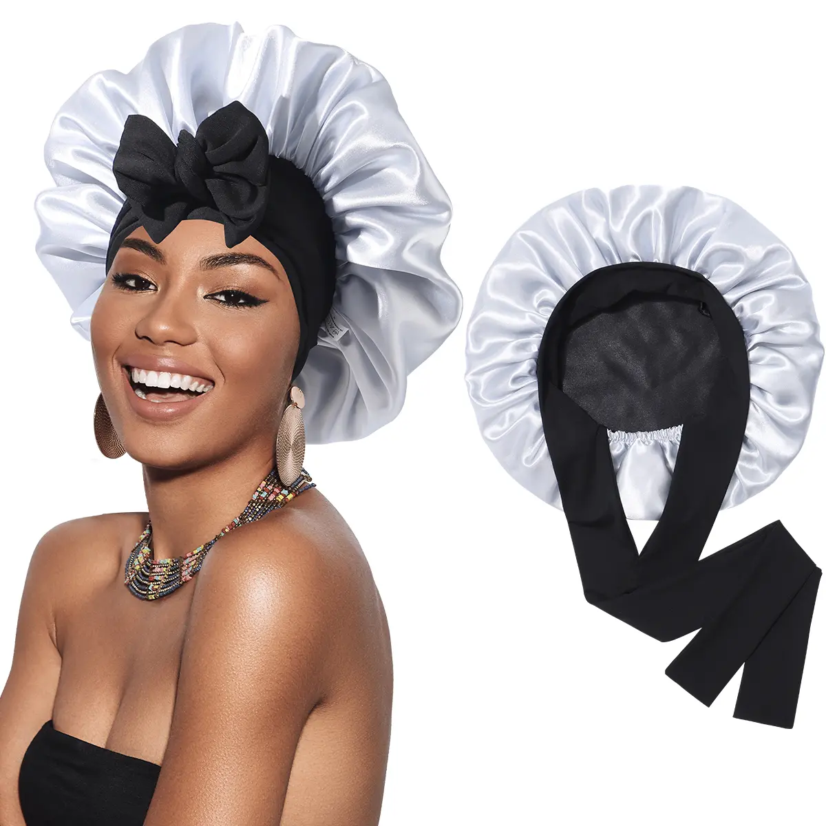 1PC(Black+silver Gray)