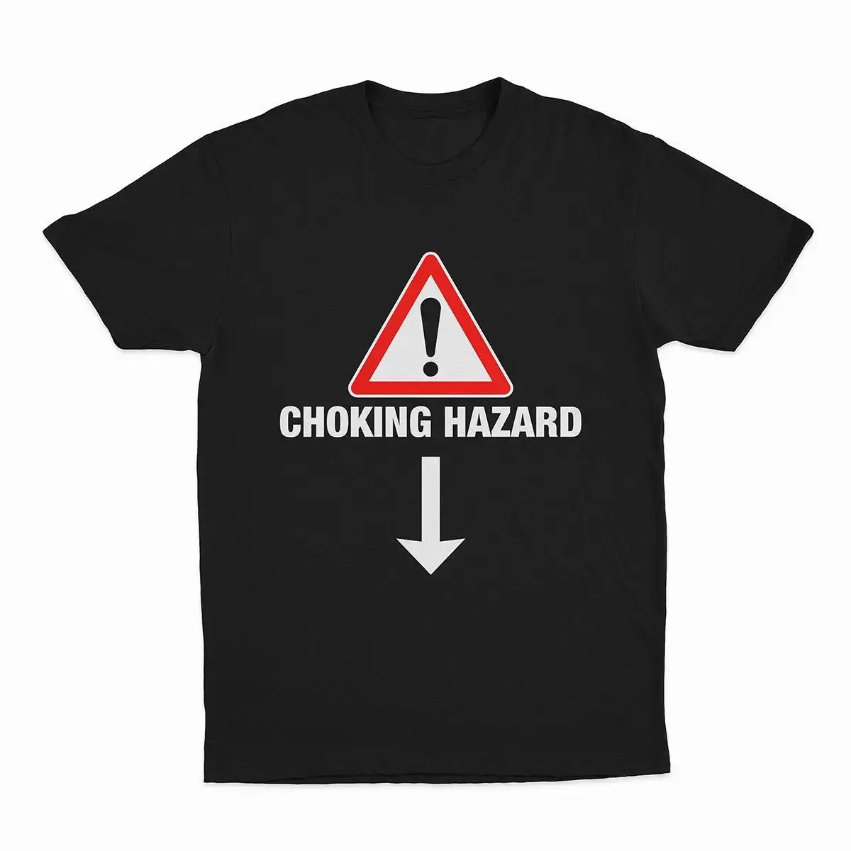 Men's Short-Sleeve Crew Neck Tshirt - Soft Casual Meme Shirts Funny Graphic Design, Adult Gift (Note: Choking Hazard Advisory Included)