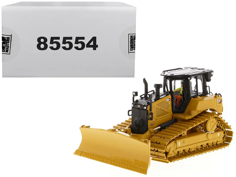 CAT Caterpillar D6 XE LGP Track Type Tractor Dozer with VPAT Blade and Operator "High Line" Series 1/50 Model by Diecast Masters