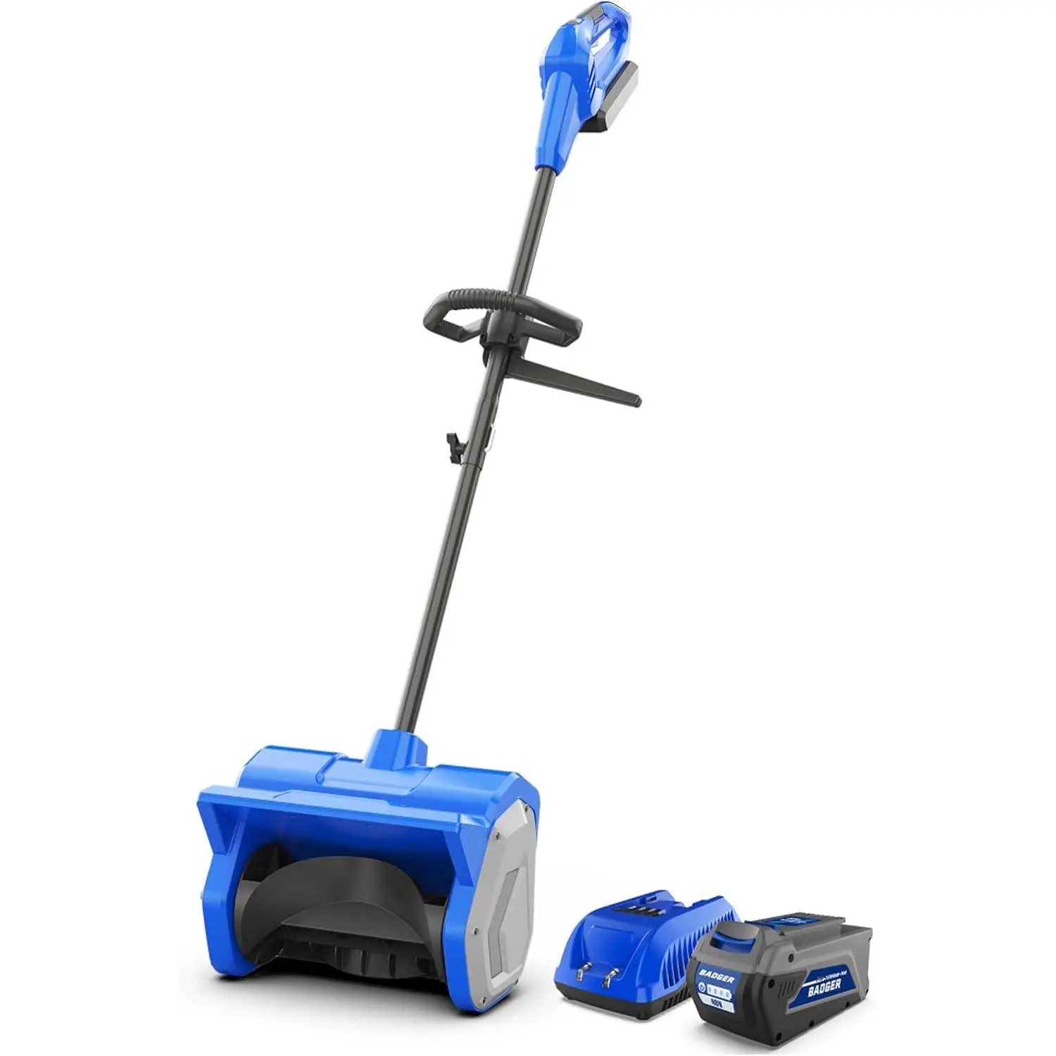 40V Cordless Electric Snow Shovel, 12-Inch Brushless| 12-in clearing width, up to 8-in snow depth, fixed forward throw up to 20 ft, 4.0Ah battery and fast charger included