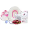 Yoni Steam Bundle Kit - Foldable 2.2L Steam Seat, 30g Herbal Cleansing Dried Herbs, Soothing Sensitive Daily Self Care Products for Plant-Based Postpartum Support