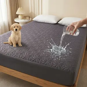 Waterproof Mattress Protector Cover, Soft Breathable, Noiseless Bed Sheet for Bedroom, Guest Room, Apartment, School