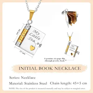 My Little Star Book Necklace With Gift Box | Heartfelt Jewelry Gift For Daughter Or Son | Birthday Jewelry, Graduation Necklace, Love Pendant Keepsake | Family Celebration Jewelry | Special Occasion Present From Mother Or Father