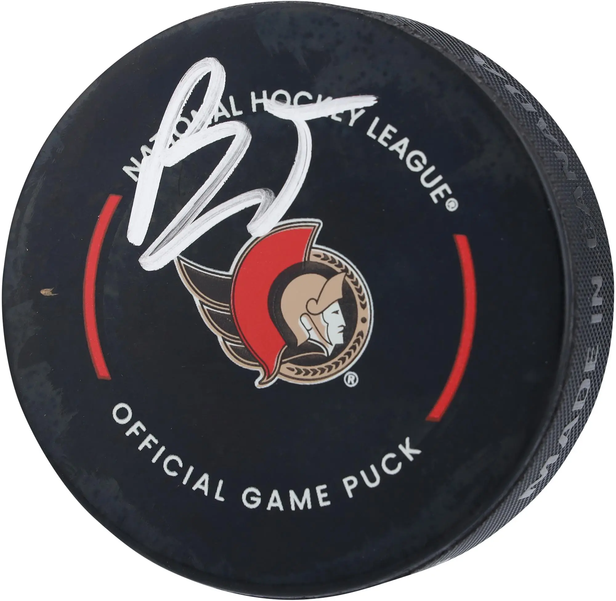 Brady Tkachuk Ottawa Senators Autographed Official Game Puck - Fanatics Authentic Certified