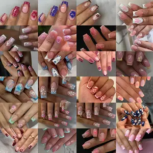 576 Piece Nail Art Kit, Large Capacity Fake Nails Set, Multiple Styles, Lightening Effect, Complete Tools, Beginner Friendly