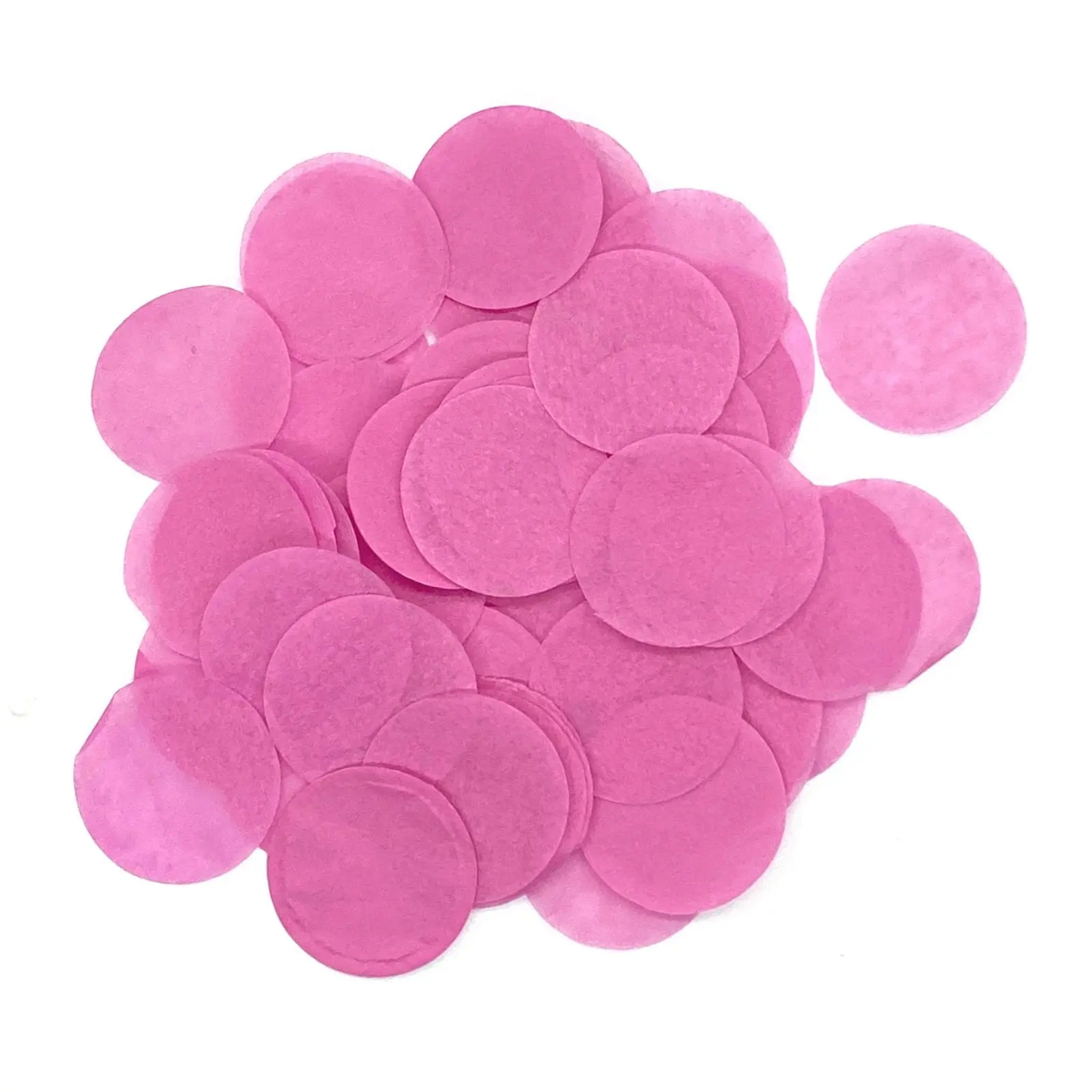 Pink Tissue Paper Confetti Dots - 1" Circles (1lb)