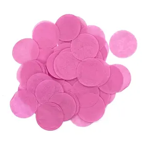 Pink Tissue Paper Confetti Dots - 1" Circles (1lb)