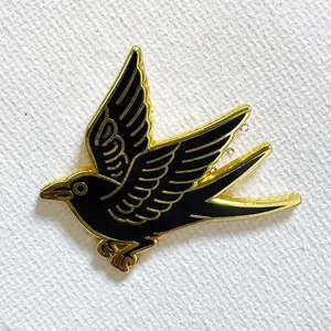 Gold Crow Pin