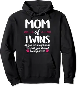 Mommy Life Shirts Mom of Twins Tees Mother Women Mama Gifts Pullover Hoodie - Terrancecar Shop 50B08V6HLDQ1