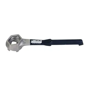 212 MAIN Lincoln Industrial USA LN5841 Aluminium Drum Bung Wrench with Textured Grip, Vent-Fitting Design, Cap-Loosening Function, and Easy Operation, Loosen Caps