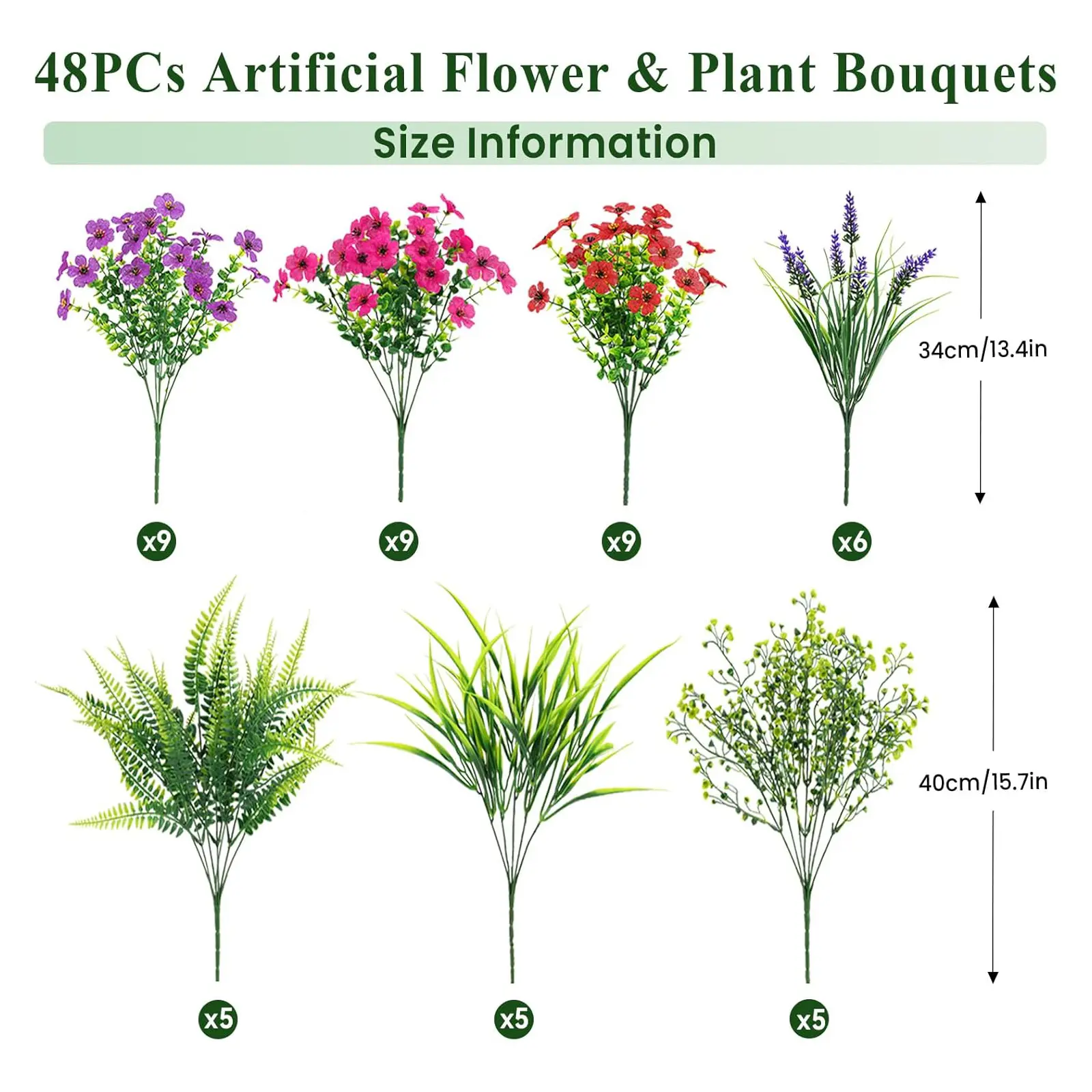 48CT Red/Rose/Purple