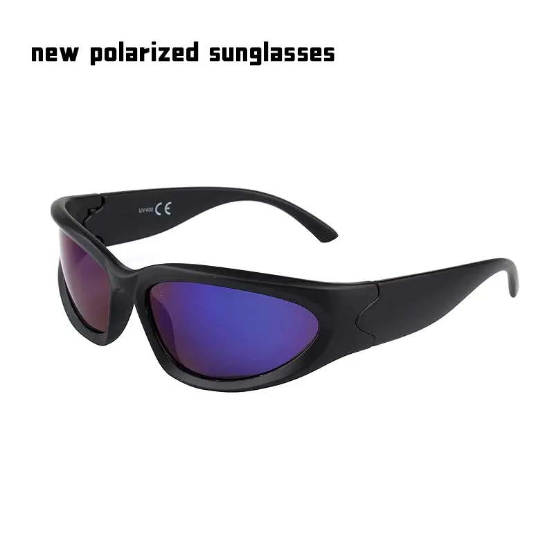 KENBO Y2K Sunglasses Wrap Around Futuristic Polarized Large  display picture 1