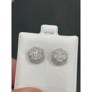 Moissanite center star earrings