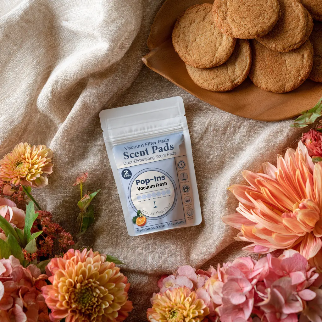 Cozy Crumble vacuum scent – snickerdoodle vanilla brown sugar blend. Kitchen heat and steamy satisfaction without any cleanup or actual cooking.