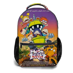 Rugrats-Backpacks for Girls, Cute School Backpack for Girls Boys, Aesthetic Bookbag for Teens, Lightweight Classic Backpack for Travel, Work, Picnic A-63  Anime Ip Design