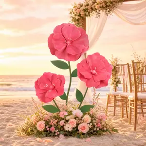 5.2FT Large Artificial Flowers for Patio Decorations Outdoor, Wedding Decor, Flower Wall Backdrop, Garden, Porch, Faux Outdoor Floral Arrangements for Home Party Decoration