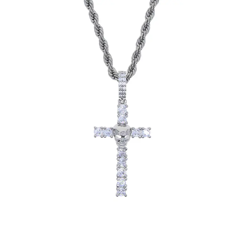 Skull Platinum Cross