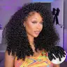 Pizazz Burmese Curly Wig 13x6 HD Lace Front Wigs 100% Human Hair Pre- Everything Glueless Wig Human Hair With Drawstring Beginner Friendly