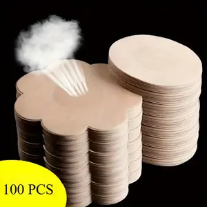 100 Pack Strapless Backless Adhesive Invisible Breast Pads, Essential Women's Lingerie Accessories for Party and Holiday, Discreet Fashion Must-Have