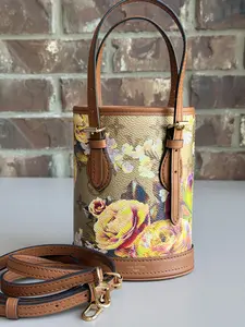 Pre-owned Louis Vuitton Canvas Shoulder Bags Bucket Bag Limited Edition Garden Monogram Nano	43957
