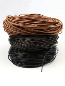 1/1.5/2/3mm Genuine Cowhide Leather Cord - 2m Non-Elastic Flat Braiding String for DIY Crafts - Shoelaces, Book Binding, Woven Bags & Jewelry