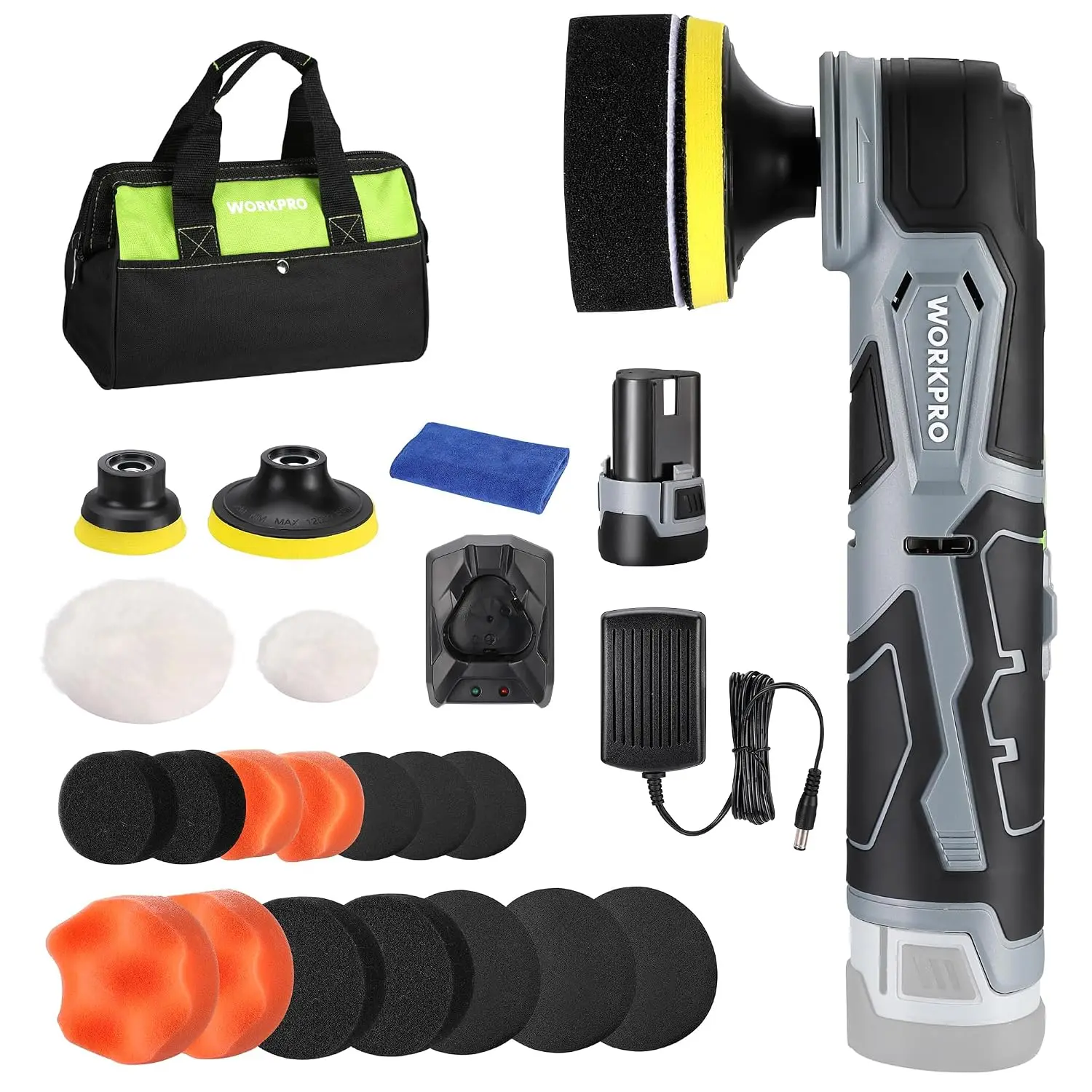 12V Cordless Mini Buffer Polisher Kit