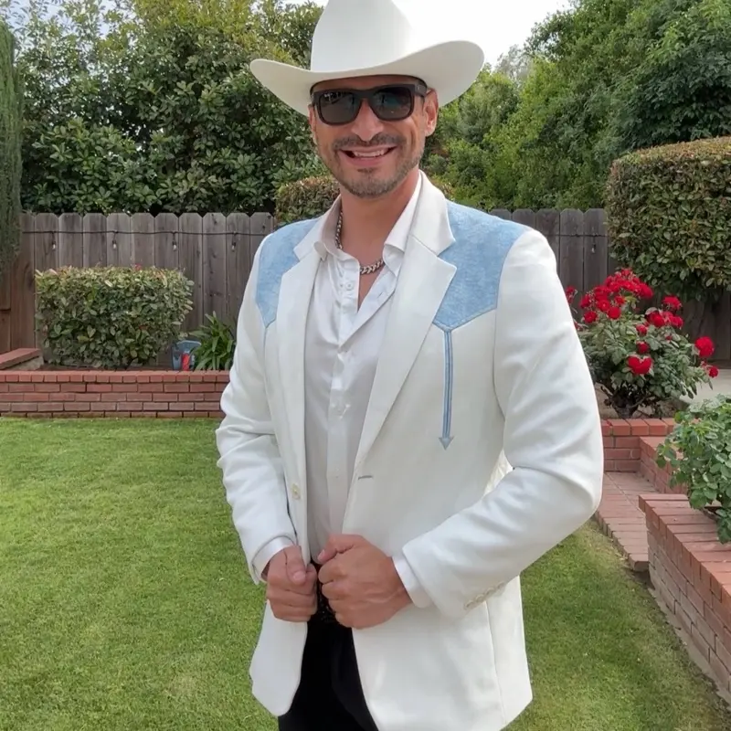Saco Vaquero de Gamuza con Diseño