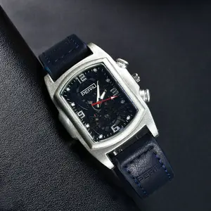 American Sports Square Fashion Unisex Watch for Exams, Korean Minimalist Style, Large Dial, Trendy Student Quartz Analog Watch