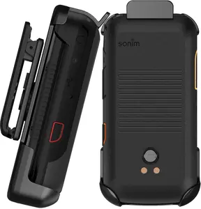 Holster for Sonim XP3plus 5G Flip Phone (XP3 Plus X320, 2025), Nakedcellphone [Rotating/Ratchet] Belt Clip Holder Case with Secure Latch - Black