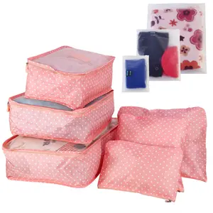 9-Piece Clothes Storage Bags Set, Water-Resistant Home Organizer & Travel Luggage Packing Cubes for Blouse, Hosiery, Stocking, Underwear