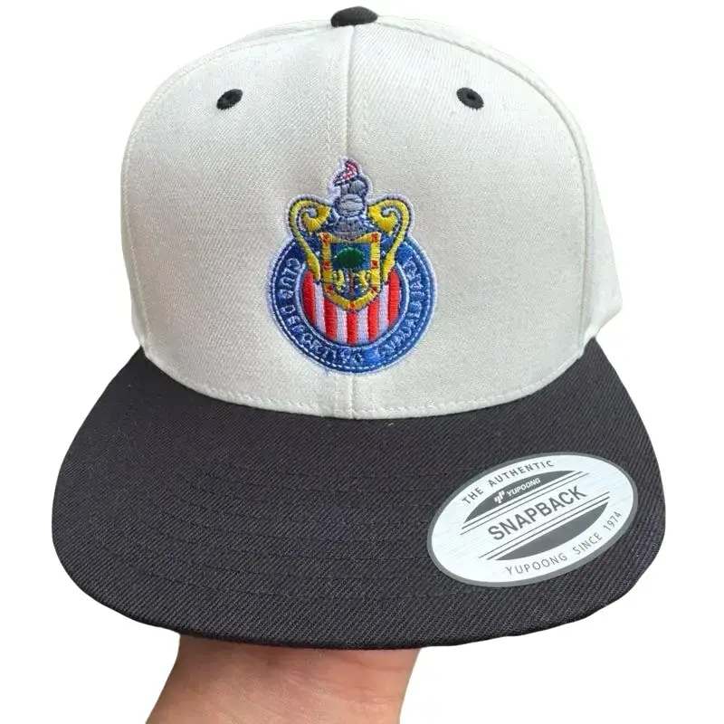 Chivas Cap - Casual Cap with Front Pocket, Classic Design, White & Black Color, Adjustable Fit