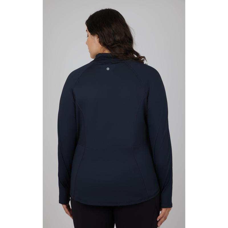 Plus Flared Bottom Full Zip Jacket