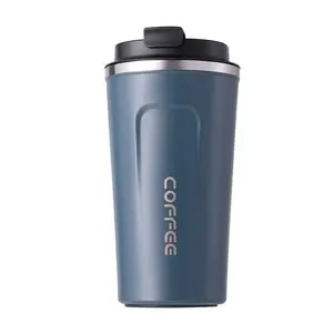 Double-Layer Stainless Steel Insulated Coffee Travel Mug, Reusable Thermal Bottle with Matte Finish, Long-Lasting Heat/cold Retention