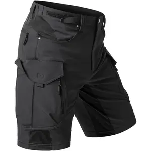 Moosehill Men's Hiking Cargo Shorts: Quick Dry Lightweight Stretch Outdoor Fishing Camping with 9 Pockets (Self-Storing)