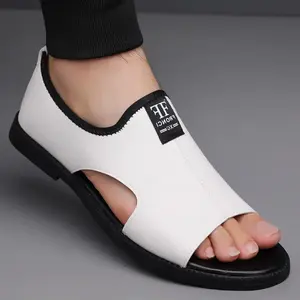 Men's Open-Toe Sandals with Rubber Sole | Cushioned, Lightweight & Breathable – Easy Summer Comfort in Black, Brown & White