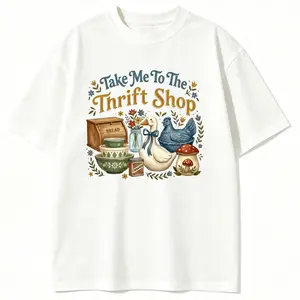 good graphic tees summer graphic tees NAULAX Take Me To The Thrift Shop T-Shirt, Vintage Thrifting Graphic Tee, Thrifting Shirt