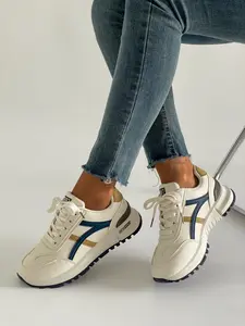 Women's Lightweight Steel-Toe Safety Shoes, Breathable PU Leather Sneakers, Casual Round Toe Flatforms, All-Season Fashion Footwear, Walking Shoes, Sports Shoes, Trainer