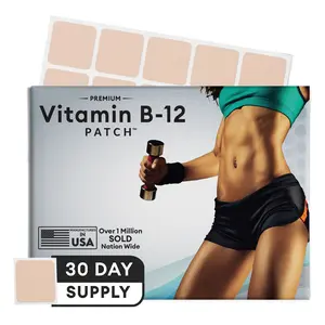 VitaPatch Vitamin B12 Patch for Energy - B12 Methylcobalamin, Folate, Vitamin C & Guarana - 30 Day Supply