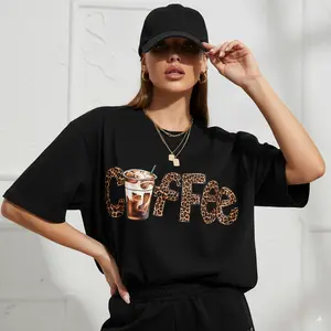 Women's Funny Coffee Lover T-Shirt - But First Coffee Graphic Tee with Cup Design - Machine Washable Everyday Casual Outfit - Perfect Gift for Female Coffee Addicts, Weekend Attire, Bold Lettering,  Loose Fit, All Seasons