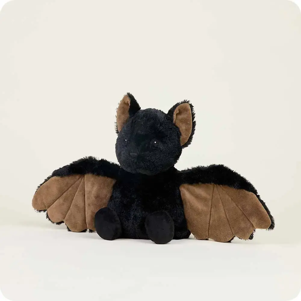 Bat Warmies Weighted Stuffed Animal, Microwavable Heatable & Freezable Chillable Bat Plush, Lavender Scented Soothing Comfort Companion, Relaxation Gift for All Ages