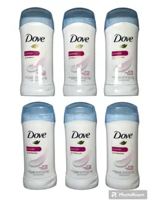 Dove Women's Invisible Solid Antiperspirant Deodorant, Powder, All-Day Underarm Sweat and Odor Protection, 2.6 oz, Pack of 6