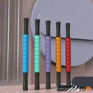 Deep Muscle Relaxation Massage Roller Stick, Fascia Roll Wheel Rod, Fitness Yoga Equipment, Gear Massage Bar, Sports & Exercise Tools, Massagers