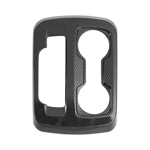 Carbon Fiber Style Gear Shift Panel Cover Trim for Chevy Colorado 2014+ & GMC Canyon 2014-2022 Car Interior Accessories High-Quality ABS Material UV & Scratch-Resistant Coating Easy Installation