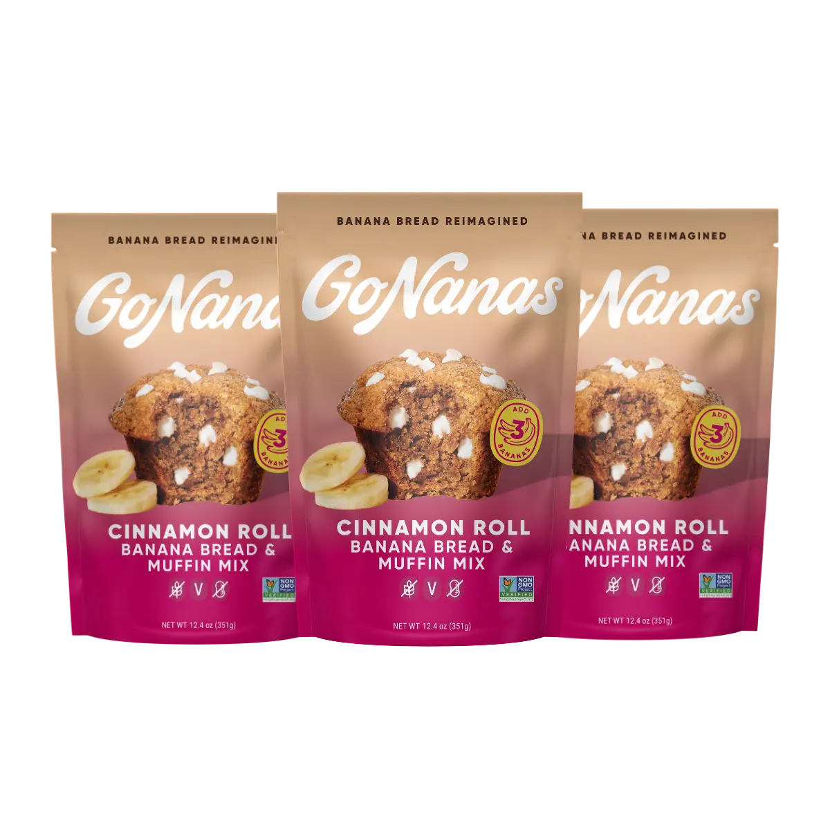 Cinnamon Roll Banana Bread Mix 3-pack (TikTok Exclusive)