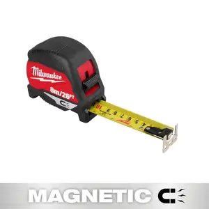 8 m/26 ft. Compact Magnetic Tape Measure