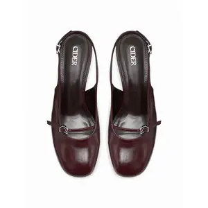 Cider BUCKLE SLINGBACK CHUNKY HEELS